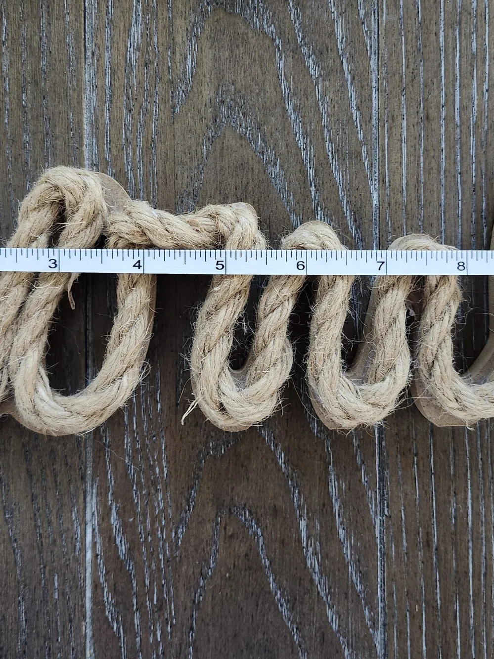 Pottery Barn Natural Rope Script Wall Word Decor